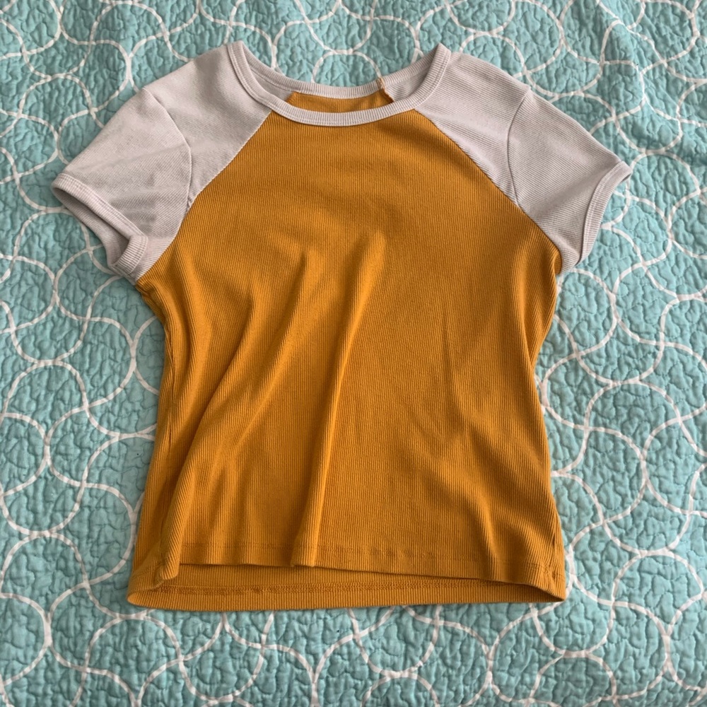Retro Yellow And White T-Shirt